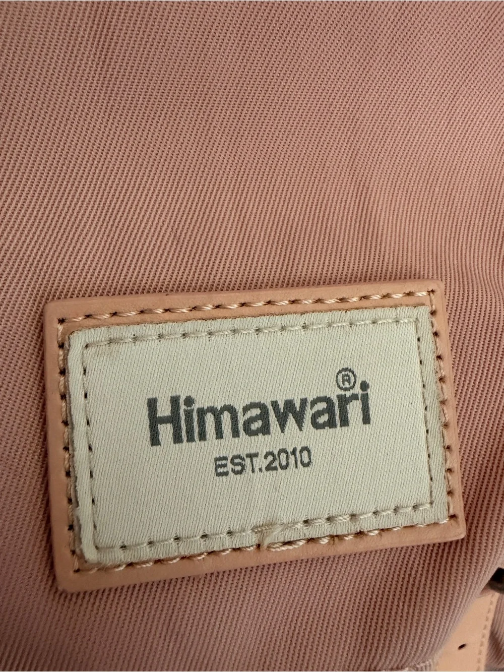 Himawari Pink and Gray Canvas Backpack for Men - Casual Travel Daypack